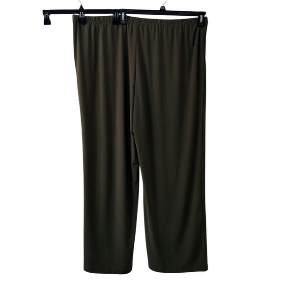 NWT-Antthony Originals: 2-Piece Pull-on Pant Set, Size 2X, Olive Green - Picture 7 of 11